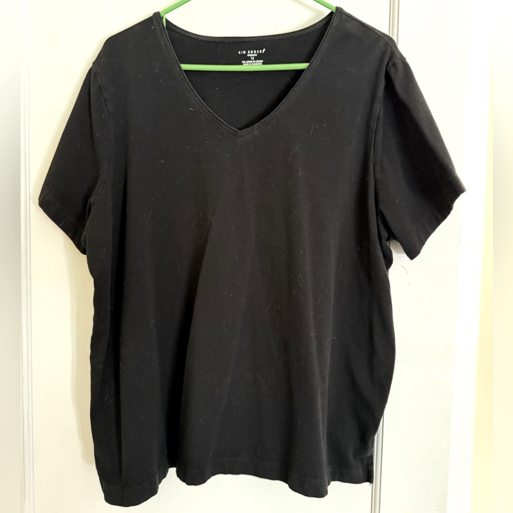 Kim Rogers Woman Black Tee shirt 1X